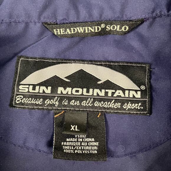 Sun Mountain Headwind Solo Golf Pullover Jacket Mens XL Blue Quail Hollow Club - Picture 5 of 11